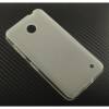 Silicone Case Back Cover for Nokia Lumia 640 White and Clear (OEM)